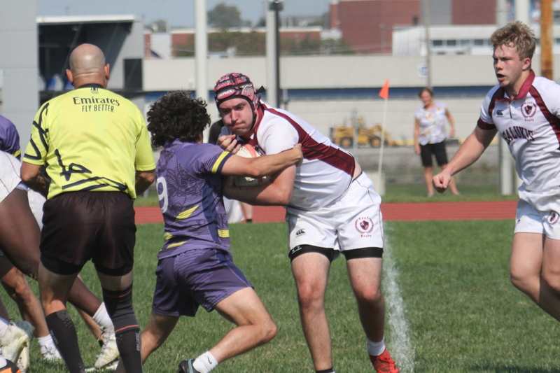 Saint Louis University (SLU) vs Southern Illinois University Rugby 2024 XXXIX.jpg :: Sant Louis University (SLU) vs Southern Illinois University (Salukis) October 13, 2024 SLU wins 17 to 12 at the Saint Louis University Medical Center Recreational Complex in St. Louis, Missouri, USA. NCAA, Intramural Rugby, National Collegiate Rugby Organization 
