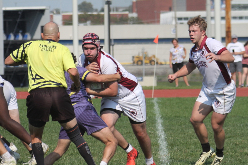 Saint Louis University (SLU) vs Southern Illinois University Rugby 2024 XXXVIII.jpg :: Sant Louis University (SLU) vs Southern Illinois University (Salukis) October 13, 2024 SLU wins 17 to 12 at the Saint Louis University Medical Center Recreational Complex in St. Louis, Missouri, USA. NCAA, Intramural Rugby, National Collegiate Rugby Organization 