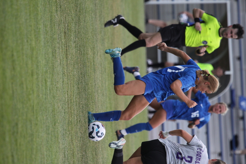 Saint Louis University (SLU) vs University of Evansville Womens Soccer 2025 A -LXVII.jpg :: Saint Louis University (SLU) vs University of Evansville Women's Soccer 2025 at Robert R. Hermann Stadium in St. Louis, Missouri, USA. SLU wins 4-0. This is an exhibition match up between a number 1 ranked SLU an A10 team and an 8th ranked Missouri Valley Conference University of Evansville both are Division I NCAA teams. The Pitch - A football or soccer field is the playing surface for the game of association football. It's dimensions and markings are defined by Law1 of the Laws of the Game, The Field of Play.