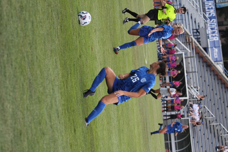 Saint Louis University (SLU) vs University of Evansville Womens Soccer 2025 A -LXXXII.jpg :: Saint Louis University (SLU) vs University of Evansville Women's Soccer 2025 at Robert R. Hermann Stadium in St. Louis, Missouri, USA. SLU wins 4-0. This is an exhibition match up between a number 1 ranked SLU an A10 team and an 8th ranked Missouri Valley Conference University of Evansville both are Division I NCAA teams. The Pitch - A football or soccer field is the playing surface for the game of association football. It's dimensions and markings are defined by Law1 of the Laws of the Game, The Field of Play.