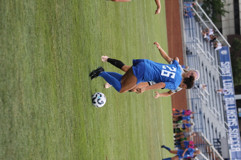 Saint Louis University (SLU) vs University of Evansville Womens Soccer 2025 A -LXXXIV.jpg :: Saint Louis University (SLU) vs University of Evansville Women's Soccer 2025 at Robert R. Hermann Stadium in St. Louis, Missouri, USA. SLU wins 4-0. This is an exhibition match up between a number 1 ranked SLU an A10 team and an 8th ranked Missouri Valley Conference University of Evansville both are Division I NCAA teams. The Pitch - A football or soccer field is the playing surface for the game of association football. It's dimensions and markings are defined by Law1 of the Laws of the Game, The Field of Play.