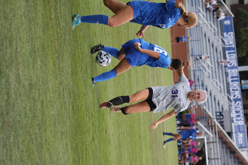 Saint Louis University (SLU) vs University of Evansville Womens Soccer 2025 A -LXXXVI.jpg :: Saint Louis University (SLU) vs University of Evansville Women's Soccer 2025 at Robert R. Hermann Stadium in St. Louis, Missouri, USA. SLU wins 4-0. This is an exhibition match up between a number 1 ranked SLU an A10 team and an 8th ranked Missouri Valley Conference University of Evansville both are Division I NCAA teams. The Pitch - A football or soccer field is the playing surface for the game of association football. It's dimensions and markings are defined by Law1 of the Laws of the Game, The Field of Play.