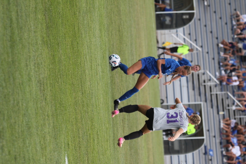 Saint Louis University (SLU) vs University of Evansville Womens Soccer 2025 A -LXXXVII.jpg :: Saint Louis University (SLU) vs University of Evansville Women's Soccer 2025 at Robert R. Hermann Stadium in St. Louis, Missouri, USA. SLU wins 4-0. This is an exhibition match up between a number 1 ranked SLU an A10 team and an 8th ranked Missouri Valley Conference University of Evansville both are Division I NCAA teams. The Pitch - A football or soccer field is the playing surface for the game of association football. It's dimensions and markings are defined by Law1 of the Laws of the Game, The Field of Play.