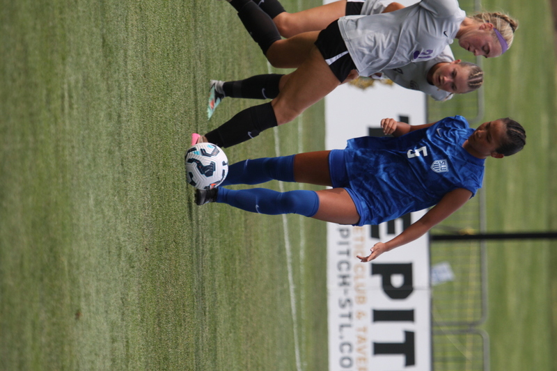 Saint Louis University (SLU) vs University of Evansville Womens Soccer 2025 A -XXXVIII.jpg :: Saint Louis University (SLU) Billiken's Women's Soccer vs University of Evansville, Indiana ACES at Robert R. Hermann Stadium-St. Louis, Missouri, USA. SLU won 4-0. On The Pitch - A Soccer Pitch is the official term for the playing field in soccer, primarily used in the UK and other countries with a strong soccer culture.  