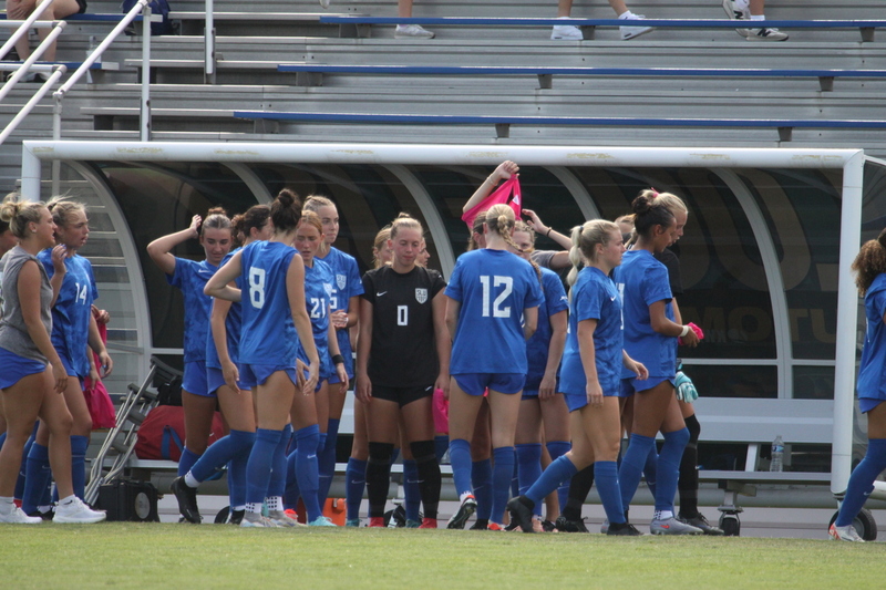 Saint Louis University (SLU) vs University of Evansville Womens Soccer 2025 II.jpg :: Saint Louis University (SLU) Women's Soccer vs. University of Evansville ACES at Robert R. Herrmann Stadium on the SLU Saint Louis Campus. This is an exhibition match up between two Division I teams. SLU is an A10 Conference team and University of Evansville is a Missouri Valley Conference team. SLU won the match up 4-0. NCAA, Nike