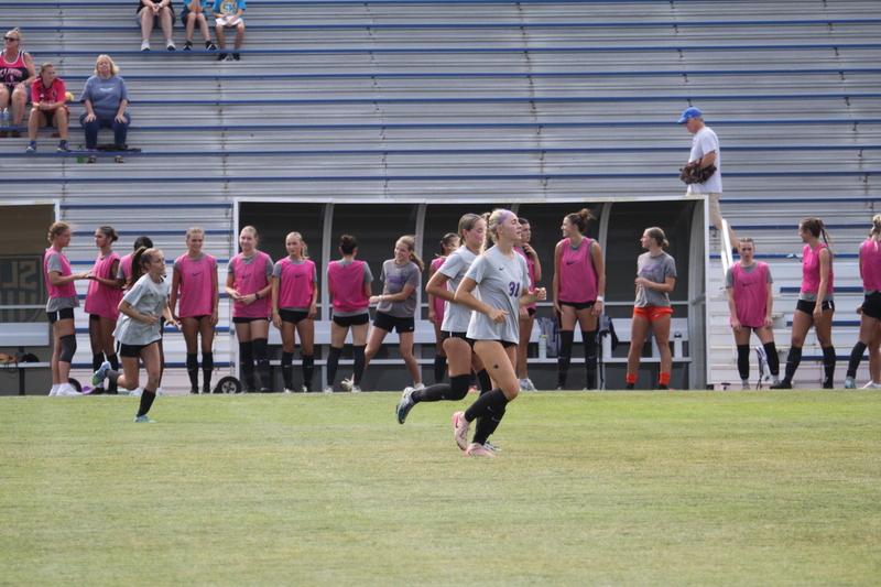 Saint Louis University (SLU) vs University of Evansville Womens Soccer 2025 V.jpg :: Saint Louis University (SLU) Women's Soccer vs. University of Evansville ACES at Robert R. Herrmann Stadium on the SLU Saint Louis Campus. This is an exhibition match up between two Division I teams. SLU is an A10 Conference team and University of Evansville is a Missouri Valley Conference team. SLU won the match up 4-0. NCAA, Nike