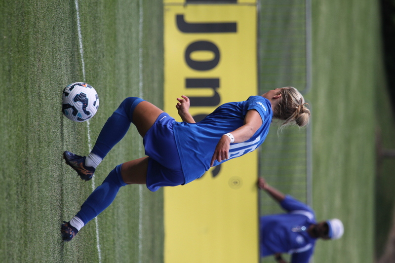 Saint Louis University (SLU) vs University of Evansville Womens Soccer 2025 XVI.jpg :: Saint Louis University (SLU) Women's Soccer vs. University of Evansville ACES at Robert R. Herrmann Stadium on the SLU Saint Louis Campus. This is an exhibition match up between two Division I teams. SLU is an A10 Conference team and University of Evansville is a Missouri Valley Conference team. SLU won the match up 4-0. NCAA, Nike