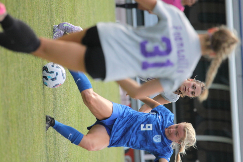Saint Louis University (SLU) vs University of Evansville Womens Soccer 2025 XVII.jpg :: Saint Louis University (SLU) Women's Soccer vs. University of Evansville ACES at Robert R. Herrmann Stadium on the SLU Saint Louis Campus. This is an exhibition match up between two Division I teams. SLU is an A10 Conference team and University of Evansville is a Missouri Valley Conference team. SLU won the match up 4-0. NCAA, Nike