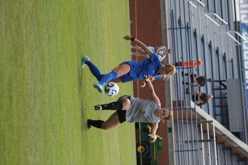 Saint Louis University (SLU) vs University of Evansville Womens Soccer 2025 XXVII.jpg :: Saint Louis University (SLU) Women's Soccer vs. University of Evansville ACES at Robert R. Herrmann Stadium on the SLU Saint Louis Campus. This is an exhibition match up between two Division I teams. SLU is an A10 Conference team and University of Evansville is a Missouri Valley Conference team. SLU won the match up 4-0. NCAA, Nike