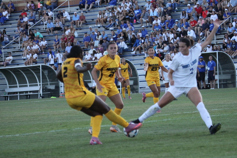 Saint Louis University (SLU) vs University of Missouri Womens Soccer 2025 A -LXXXXVII.jpg :: Saint Louis University (SLU) vs University of Missouri (MIZZOU) Women's Soccer 2025 at Robert R. Hermann Stadium -St. Louis, Missouri, USA. SLU won 1-0 goal scored by Rylee Howard. NCAA women's soccer