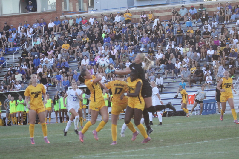 Saint Louis University (SLU) vs University of Missouri Womens Soccer 2025 A -LXXXXVIII.jpg :: Saint Louis University (SLU) vs University of Missouri (MIZZOU) Women's Soccer 2025 at Robert R. Hermann Stadium -St. Louis, Missouri, USA. SLU won 1-0 goal scored by Rylee Howard. NCAA women's soccer