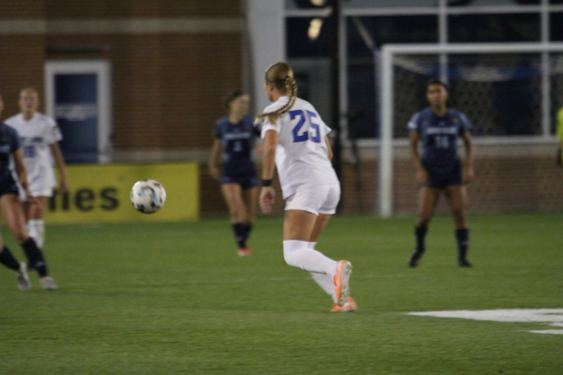 Saint Louis University (SLU) vs University of Rhode Island 2025.jpg :: Saint Louis University (SLU) Womens Soccer vs University of Rhode Island for the A10 Conference Semifinals at Robert R. Hermann Stadium in St. Louis, Missouri, USA. Rhode Island won 4-2. NCAA Womens Soccer, Division I Soccer, A10 Conference