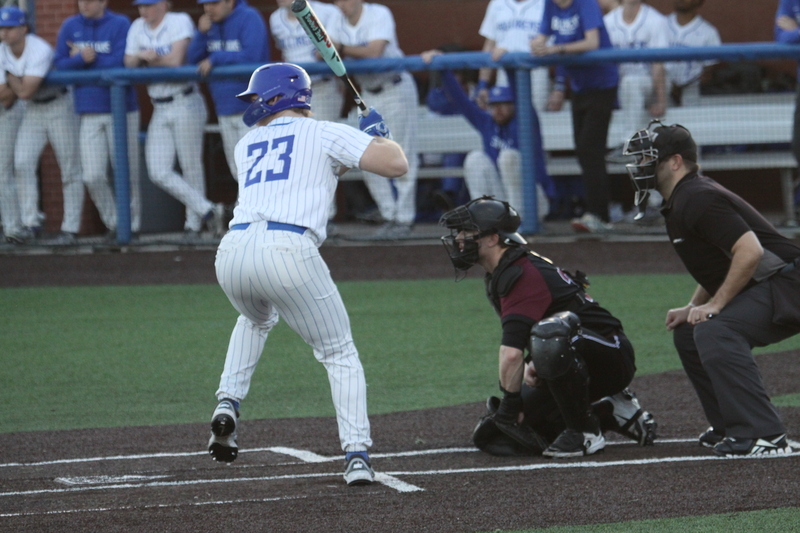 Saint Louis University Baseball vs Bellarmine University 2026 A -LI.jpg :: Saint Louis University Baseball vs Bellarmine University 2026 at Billikens Sports Center in St. Louis, Missouri, USA. SLU wins 13 to 3 and the 10 Run Rule is observed. NCAA Baseball, Division I SLU is a A10 Conference University.
