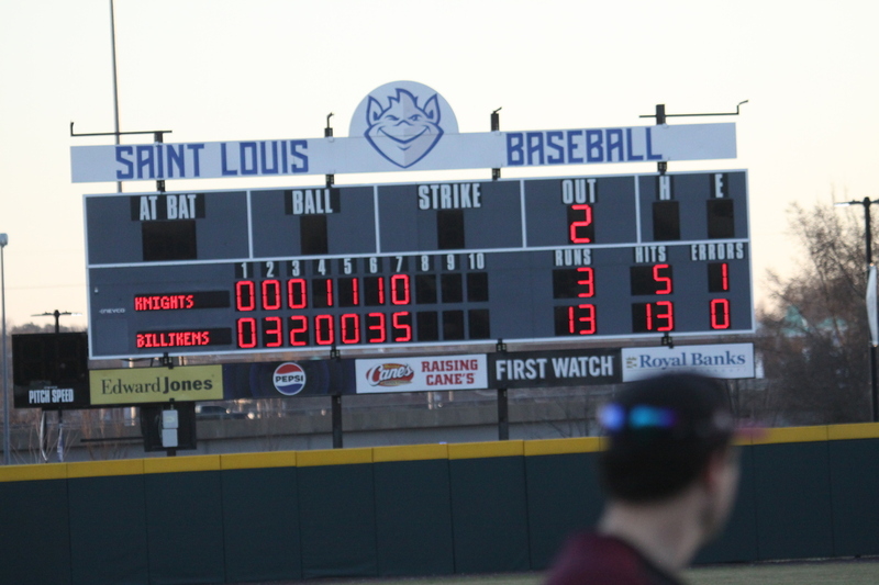 Saint Louis University Baseball vs Bellarmine University 2026 A -LXI.jpg :: Saint Louis University Baseball vs Bellarmine University 2026 at Billikens Sports Center in St. Louis, Missouri, USA. SLU wins 13 to 3 and the 10 Run Rule is observed. NCAA Baseball, Division I SLU is a A10 Conference University.