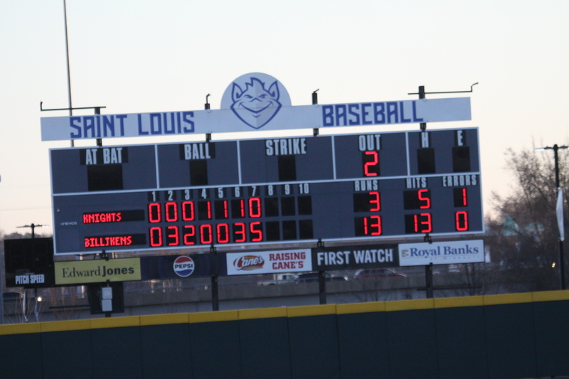 Saint Louis University Baseball vs Bellarmine University 2026 A -LXII.jpg :: Saint Louis University Baseball vs Bellarmine University 2026 at Billikens Sports Center in St. Louis, Missouri, USA. SLU wins 13 to 3 and the 10 Run Rule is observed. NCAA Baseball, Division I SLU is a A10 Conference University.