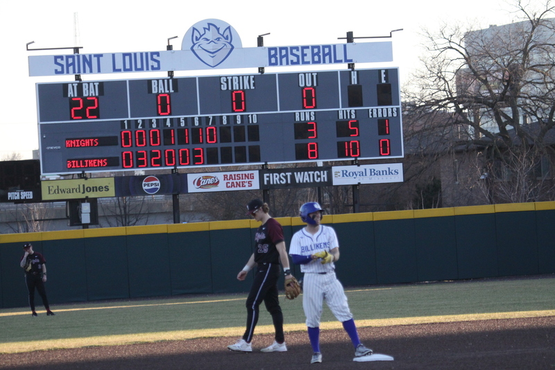 Saint Louis University Baseball vs Bellarmine University 2026 A -XXXIV.jpg :: Saint Louis University Baseball vs Bellarmine University 2026 at Billikens Sports Center in St. Louis, Missouri, USA. SLU wins 13 to 3 and the 10 Run Rule is observed. NCAA Baseball, Division I SLU is a A10 Conference University.