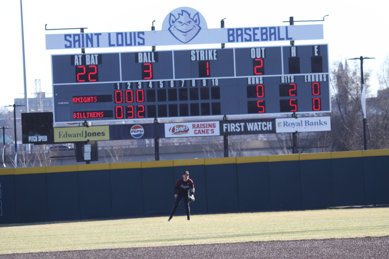 Saint Louis University Baseball vs Bellarmine University 2026 LXIII.jpg :: Saint Louis University Baseball vs Bellarmine University at Billikens Sports Center in St. Louis, Missouri, USA. NCAA Division I Collegiate Baseball
