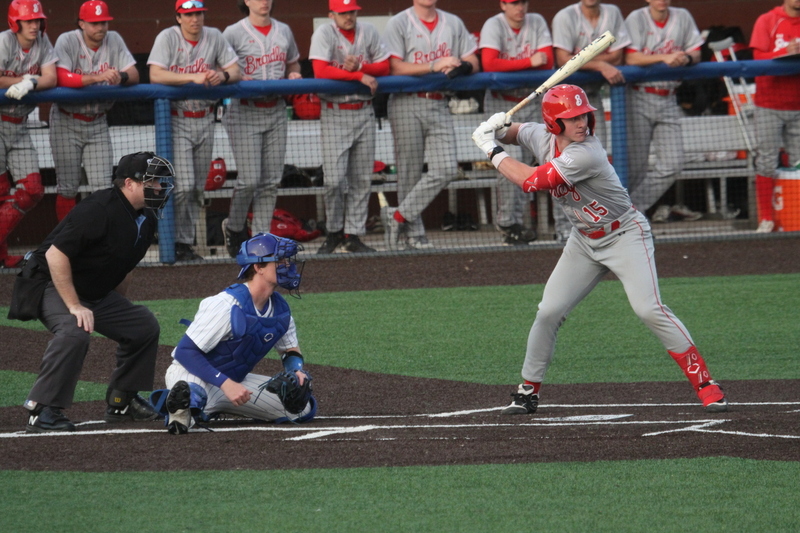 Saint Louis University Baseball vs Bradley University 2026 A -IX.jpg :: Saint Louis University Baseball vs Bradley University 2026 at Billikens Sports Center in St. Louis, Missouri, USA. Division I Baseball, NCAA Baseball, College Baseball, SLU win 2-1