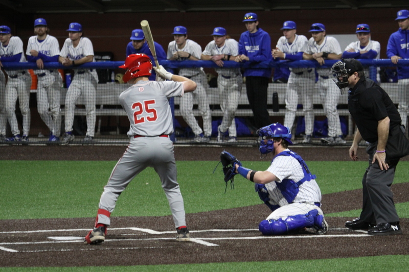 Saint Louis University Baseball vs Bradley University 2026 A -LII.jpg :: Saint Louis University Baseball vs Bradley University 2026 at Billikens Sports Center in St. Louis, Missouri, USA. Another win for SLU Baseball 2-1 in regulation play. NCAA Baseball, College Baseball, Billikens Sports