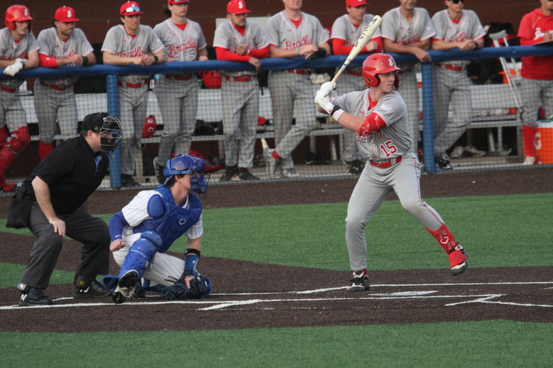 Saint Louis University Baseball vs Bradley University 2026 A -VII.jpg :: Saint Louis University Baseball vs Bradley University 2026 at Billikens Sports Center in St. Louis, Missouri, USA. Division I Baseball, NCAA Baseball, College Baseball, SLU win 2-1