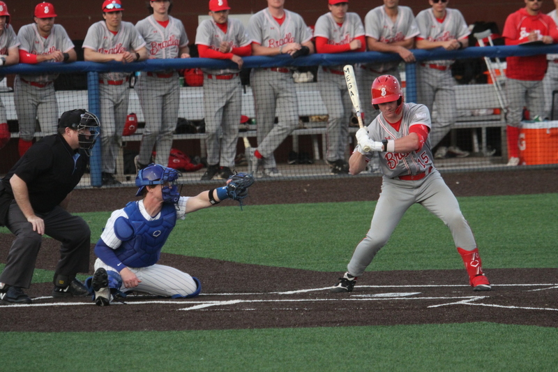 Saint Louis University Baseball vs Bradley University 2026 A -X.jpg :: Saint Louis University Baseball vs Bradley University 2026 at Billikens Sports Center in St. Louis, Missouri, USA. Division I Baseball, NCAA Baseball, College Baseball, SLU win 2-1