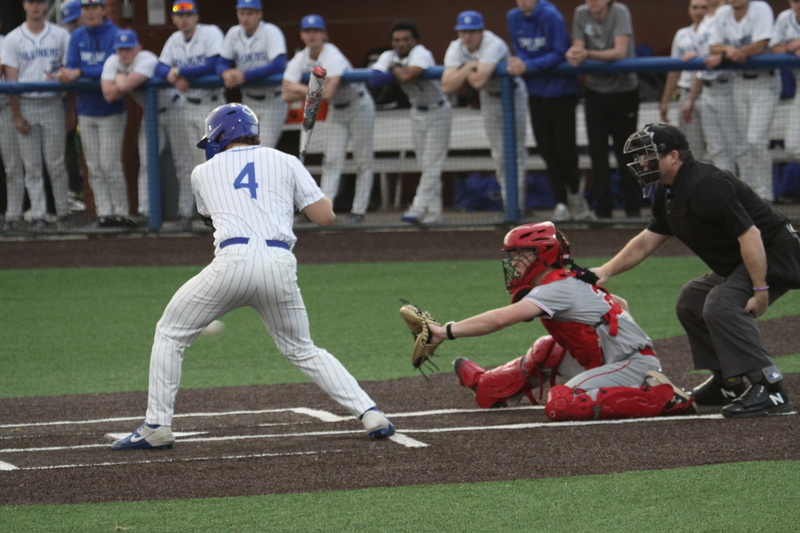 Saint Louis University Baseball vs Bradley University 2026 A -XV.jpg :: Saint Louis University Baseball vs Bradley University 2026 at Billikens Sports Center in St. Louis, Missouri, USA. Division I Baseball, NCAA Baseball, College Baseball, SLU win 2-1