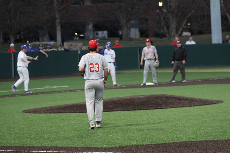 Saint Louis University Baseball vs Bradley University 2026 A -XXIV.jpg :: Saint Louis University Baseball vs Bradley University 2026 at Billikens Sports Center in St. Louis, Missouri, USA. Another win for SLU Baseball 2-1 in regulation play. NCAA Baseball, College Baseball, Billikens Sports