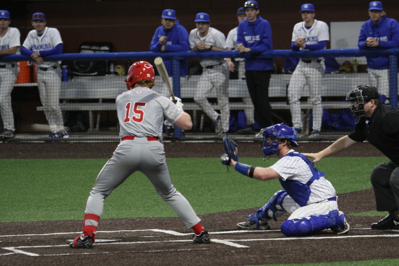 Saint Louis University Baseball vs Bradley University 2026 A -XXXII.jpg :: Saint Louis University Baseball vs Bradley University 2026 at Billikens Sports Center in St. Louis, Missouri, USA. Another win for SLU Baseball 2-1 in regulation play. NCAA Baseball, College Baseball, Billikens Sports