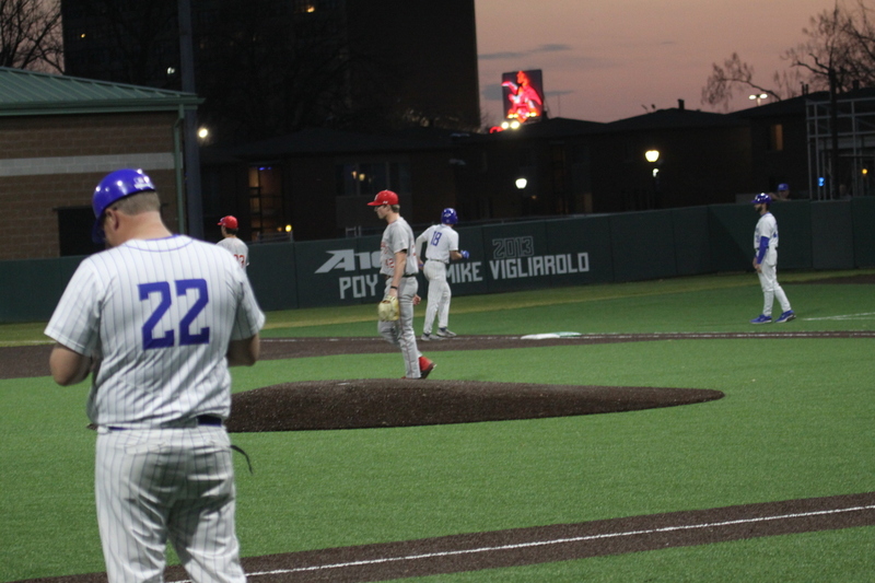 Saint Louis University Baseball vs Bradley University 2026 A -XXXX.jpg :: Saint Louis University Baseball vs Bradley University 2026 at Billikens Sports Center in St. Louis, Missouri, USA. Another win for SLU Baseball 2-1 in regulation play. NCAA Baseball, College Baseball, Billikens Sports