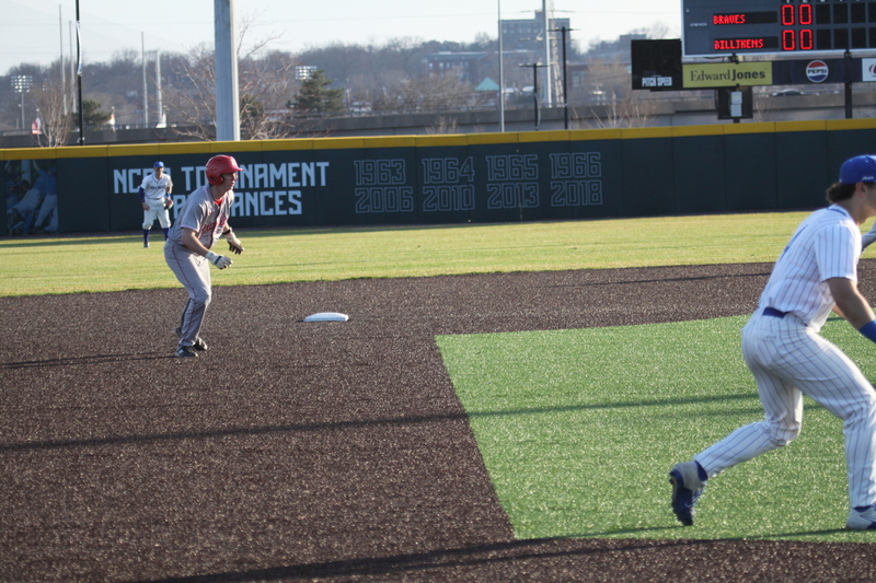 Saint Louis University Baseball vs Bradley University 2026 LII.jpg :: Saint Louis University Baseball vs Bradley University 2026 at Billikens Sports Center in St. Louis, Missouri, USA. NCAA Baseball, Division I College Baseball, SLU is an A10 Conference Team and Bradley University is a Missouri Valley Conference Team. 