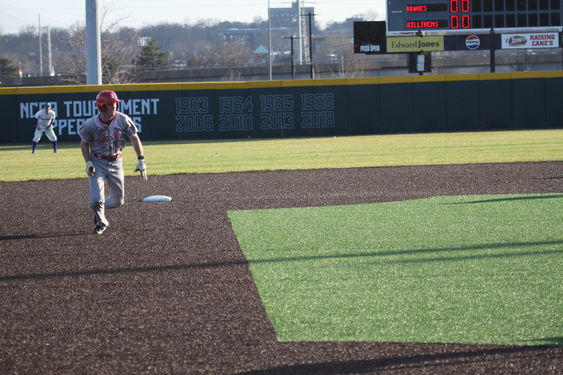 Saint Louis University Baseball vs Bradley University 2026 LIII.jpg :: Saint Louis University Baseball vs Bradley University 2026 at Billikens Sports Center in St. Louis, Missouri, USA. NCAA Baseball, Division I College Baseball, SLU is an A10 Conference Team and Bradley University is a Missouri Valley Conference Team. 