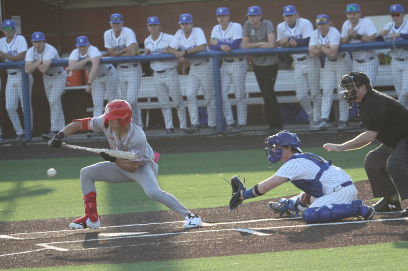 Saint Louis University Baseball vs Bradley University 2026 LXXII.jpg :: Saint Louis University Baseball vs Bradley University 2026 at Billikens Sports Center in St. Louis, Missouri, USA.  A SLU win 2-1 in 9 innings of play. NCAA Baseball, College Baseball, A10 Conference, Missouri Valley Conference, 03/07/2026 4pm