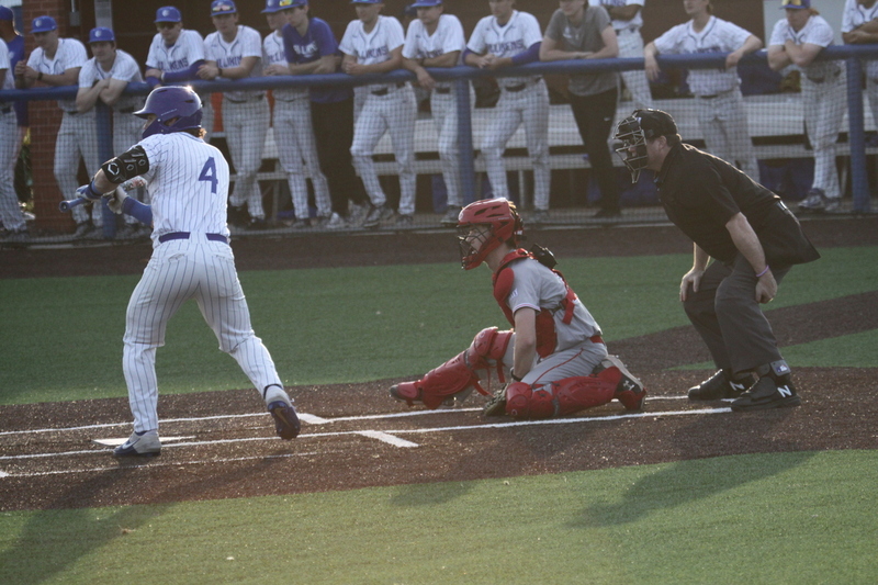 Saint Louis University Baseball vs Bradley University 2026 LXXIV.jpg :: Saint Louis University Baseball vs Bradley University 2026 at Billikens Sports Center in St. Louis, Missouri, USA.  A SLU win 2-1 in 9 innings of play. NCAA Baseball, College Baseball, A10 Conference, Missouri Valley Conference, 03/07/2026 4pm