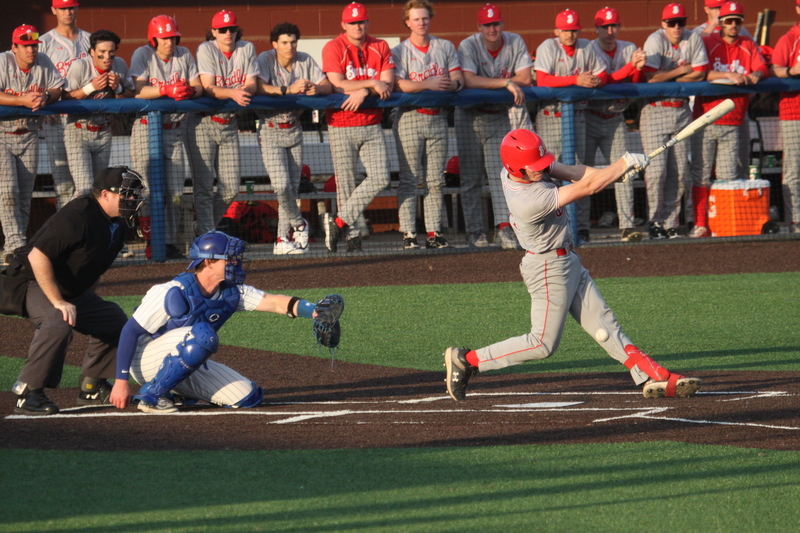 Saint Louis University Baseball vs Bradley University 2026 LXXIX.jpg :: Saint Louis University Baseball vs Bradley University 2026 at Billikens Sports Center in St. Louis, Missouri, USA.  A SLU win 2-1 in 9 innings of play. NCAA Baseball, College Baseball, A10 Conference, Missouri Valley Conference, 03/07/2026 4pm