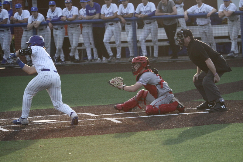 Saint Louis University Baseball vs Bradley University 2026 LXXV.jpg :: Saint Louis University Baseball vs Bradley University 2026 at Billikens Sports Center in St. Louis, Missouri, USA.  A SLU win 2-1 in 9 innings of play. NCAA Baseball, College Baseball, A10 Conference, Missouri Valley Conference, 03/07/2026 4pm