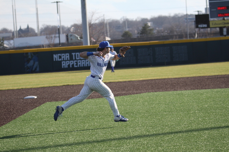 Saint Louis University Baseball vs Bradley University 2026 VI.jpg :: Saint Louis University Baseball vs Bradley University 2026 at Billikens Sports Center in St. Louis, Missouri, USA. Atlantic 10 Conference hosting the Missouri Valley Conference Braves, NCAA Baseball, Division I, College Baseball, 03-06-2026 4 pm
