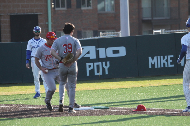 Saint Louis University Baseball vs Bradley University 2026 XXXX.jpg :: Saint Louis University Baseball vs Bradley University 2026 at Billikens Sports Center in St. Louis, Missouri, USA. NCAA Baseball, Division I College Baseball, SLU is an A10 Conference Team and Bradley University is a Missouri Valley Conference Team. 