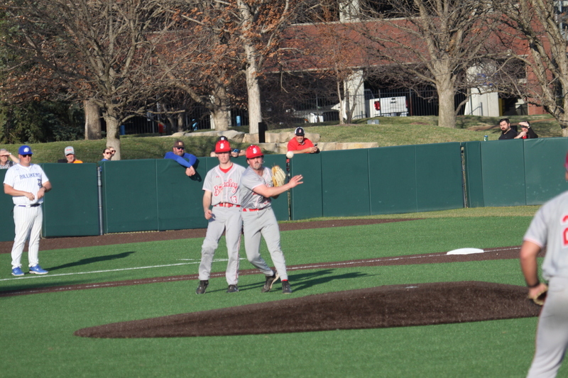 Saint Louis University Baseball vs Bradley University 2026 XXXXVI.jpg :: Saint Louis University Baseball vs Bradley University 2026 at Billikens Sports Center in St. Louis, Missouri, USA. NCAA Baseball, Division I College Baseball, SLU is an A10 Conference Team and Bradley University is a Missouri Valley Conference Team. 
