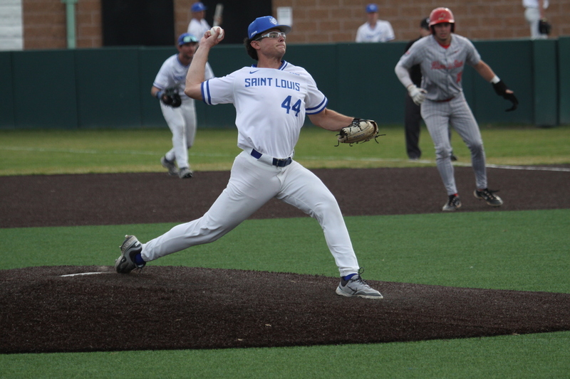 Saint Louis University Baseball vs Illinois State University 2026 A -VIII.jpg :: Saint Louis University Baseball vs Illinois State University 2026 at Billikens Sports Center in St. Louis, Missouri, USA. 8-5 loss for the Billikens to the Redbirds. Division I Baseball, NCAA Baseball, College Baseball 03/10/2026 