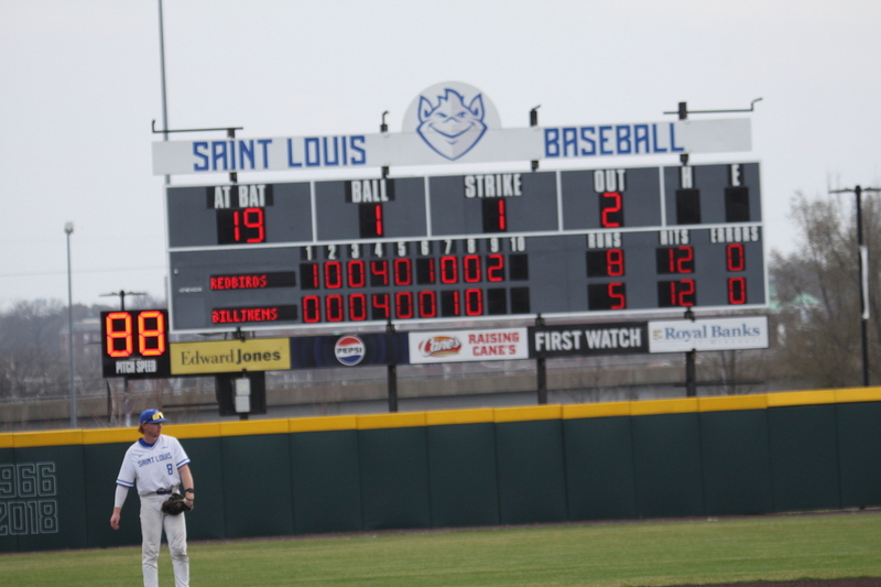 Saint Louis University Baseball vs Illinois State University 2026 A -XIII.jpg :: Saint Louis University Baseball vs Illinois State University 2026 at Billikens Sports Center in St. Louis, Missouri, USA. 8-5 loss for the Billikens to the Redbirds. Division I Baseball, NCAA Baseball, College Baseball 03/10/2026 