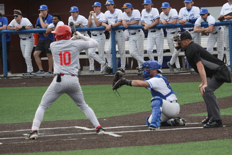 Saint Louis University Baseball vs Illinois State University 2026 CV.jpg :: Saint Louis University Baseball vs Illinois State University 2026 at Billikens Sports Center in St. Louis, Missouri, USA. 8-5 loss for the Billikens to the Redbirds. Division I Baseball, NCAA Baseball, College Baseball 03/10/2026 
