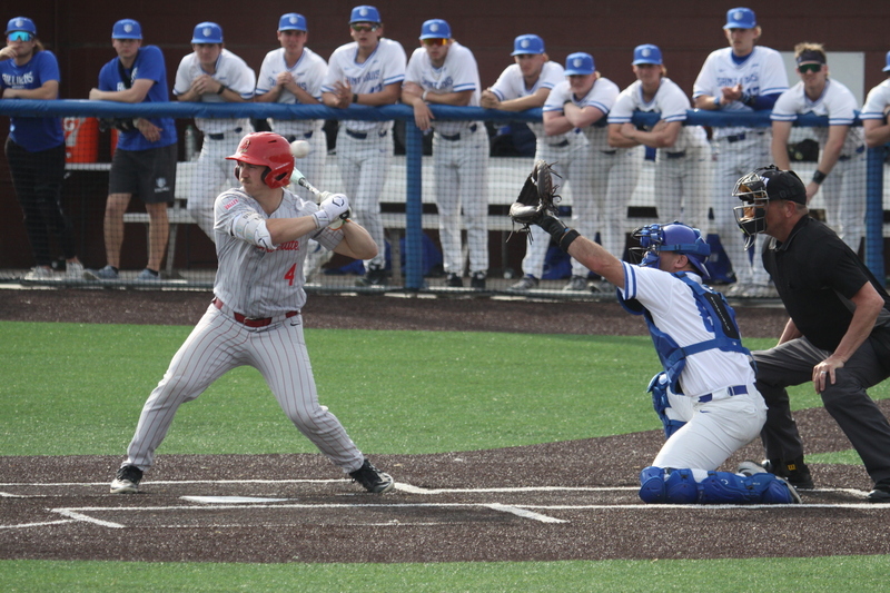 Saint Louis University Baseball vs Illinois State University 2026 L.jpg :: Saint Louis University Baseball vs Illinois State University 2026 at Billikens Sports Center in St. Louis, Missouri, USA. SLU loss 8-5 in regulation play. NCAA, NCAA Baseball, College Baseball, Missouri Valley Conference, A10 Conference