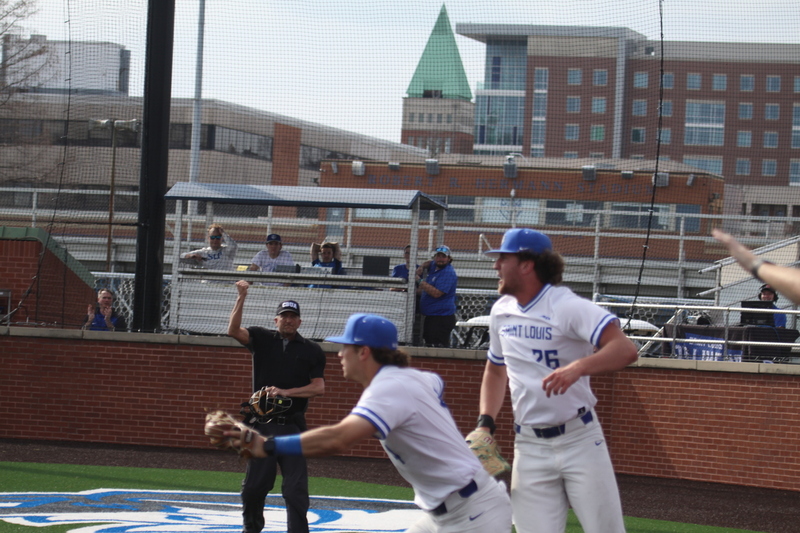 Saint Louis University Baseball vs Illinois State University 2026 LIX.jpg :: Saint Louis University Baseball vs Illinois State University 2026 at Billikens Sports Center in St. Louis, Missouri, USA. SLU loss 8-5 in regulation play. NCAA, NCAA Baseball, College Baseball, Missouri Valley Conference, A10 Conference