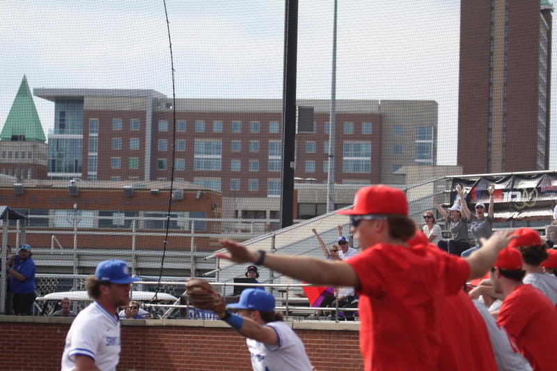 Saint Louis University Baseball vs Illinois State University 2026 LVII.jpg :: Saint Louis University Baseball vs Illinois State University 2026 at Billikens Sports Center in St. Louis, Missouri, USA. SLU loss 8-5 in regulation play. NCAA, NCAA Baseball, College Baseball, Missouri Valley Conference, A10 Conference