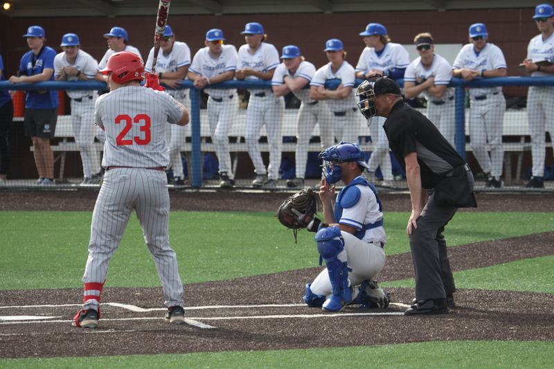 Saint Louis University Baseball vs Illinois State University 2026 LX.jpg :: Saint Louis University Baseball vs Illinois State University 2026 at Billikens Sports Center in St. Louis, Missouri, USA. SLU loss 8-5 in regulation play. NCAA, NCAA Baseball, College Baseball, Missouri Valley Conference, A10 Conference