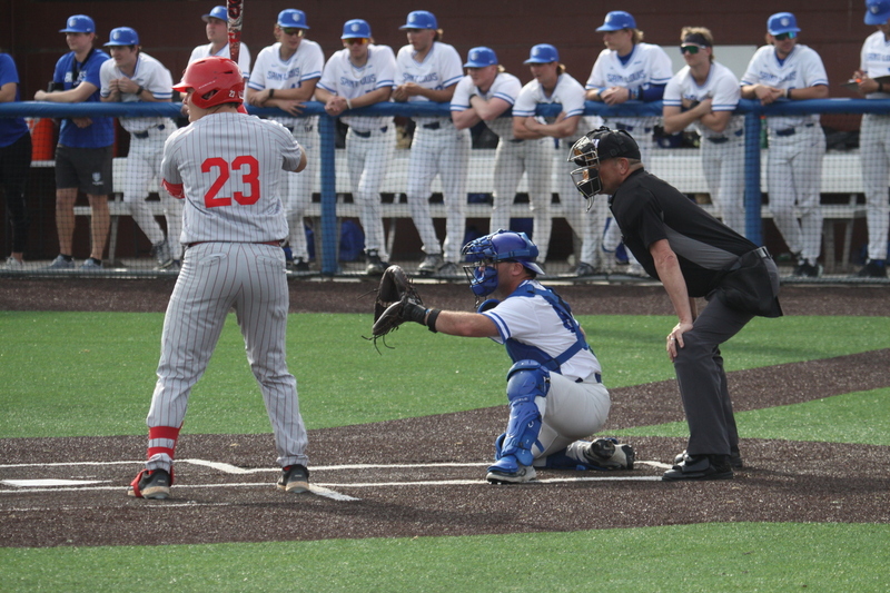 Saint Louis University Baseball vs Illinois State University 2026 LXI.jpg :: Saint Louis University Baseball vs Illinois State University 2026 at Billikens Sports Center in St. Louis, Missouri, USA. SLU loss 8-5 in regulation play. NCAA, NCAA Baseball, College Baseball, Missouri Valley Conference, A10 Conference