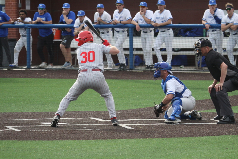 Saint Louis University Baseball vs Illinois State University 2026 LXXXXIV.jpg :: Saint Louis University Baseball vs Illinois State University 2026 at Billikens Sports Center in St. Louis, Missouri, USA. 8-5 loss for the Billikens to the Redbirds. Division I Baseball, NCAA Baseball, College Baseball 03/10/2026 