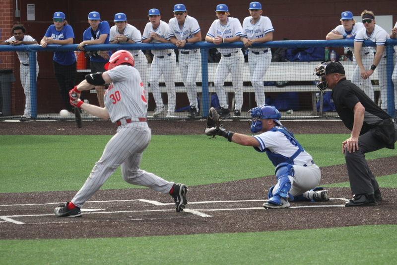 Saint Louis University Baseball vs Illinois State University 2026 LXXXXIX.jpg :: Saint Louis University Baseball vs Illinois State University 2026 at Billikens Sports Center in St. Louis, Missouri, USA. 8-5 loss for the Billikens to the Redbirds. Division I Baseball, NCAA Baseball, College Baseball 03/10/2026 