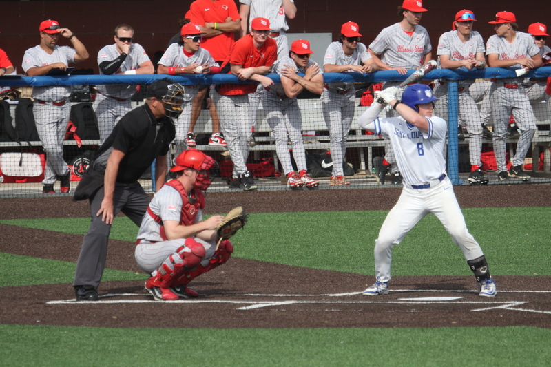 Saint Louis University Baseball vs Illinois State University 2026 XXXV.jpg :: Saint Louis University Baseball vs Illinois State University 2026 at Billikens Sports Center in St. Louis, Missouri, USA. SLU loss 8-5 in regulation play. NCAA, NCAA Baseball, College Baseball, Missouri Valley Conference, A10 Conference