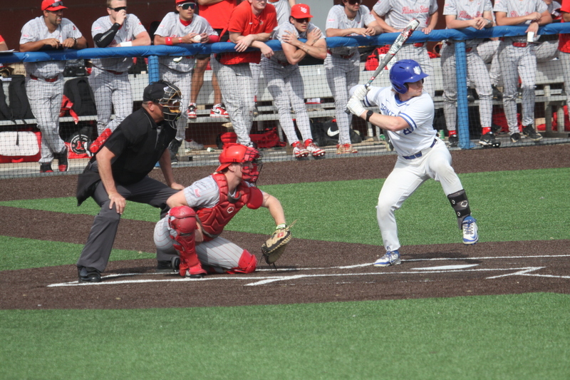 Saint Louis University Baseball vs Illinois State University 2026 XXXVII.jpg :: Saint Louis University Baseball vs Illinois State University 2026 at Billikens Sports Center in St. Louis, Missouri, USA. SLU loss 8-5 in regulation play. NCAA, NCAA Baseball, College Baseball, Missouri Valley Conference, A10 Conference